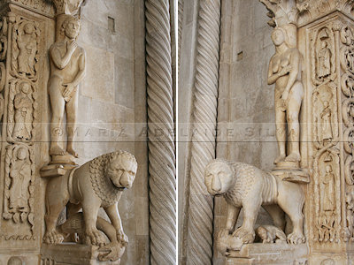 Trogir - detalhes da Catedral - Cathedral's details
