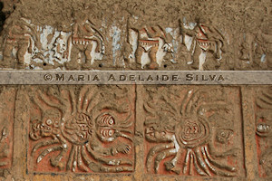 Huaca de la Luna - detalhe da fachada norte - detail of the north façade
